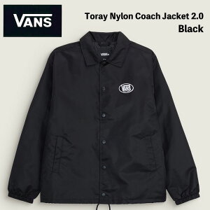 �o���Y �R�[�`�W���P�b�g VANS �R�[�`�W���P�b�g Vans Toray Nylon Coach Jacket 2.0 VN000TREY28 BLACK �u���b�N �E�B���h�u���[�J�[