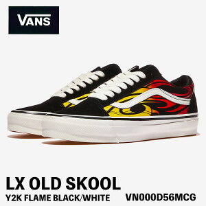 �o���Y �X�j�[�J�[ VANS �X�j�[�J�[ LX OLD SKOOL Y2K FLAME BLACK/WHITE VN000D56MCG �X�j�[�J�[ �I�[���h�X�N�[�� �t���C�� �u���b�N �z���C�g �V���[�Y