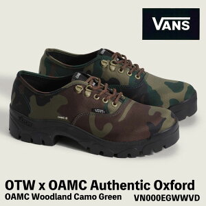 �o���Y �X�j�[�J�[ VANS �X�j�[�J�[ OTW x OAMC Authentic Oxford OAMC Woodland Camo Green VN000EGWWVD �I�[�Z���e�B�b�N �I�b�N�X�t�H�[�h �E�b�h�����h �J�� �O���[�� �V���[�Y