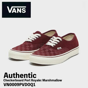 �o���Y �X�j�[�J�[ VANS �X�j�[�J�[ Authentic Checkerboard Port Royale: Marshmallow VN0009PVDOQ1 �v���~�A�� �I�[�Z���e�B�b�N �V���[�Y