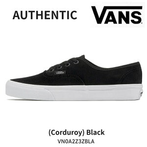 �o���Y �X�j�[�J�[ VANS �X�j�[�J�[ �����Y ���f�B�[�X AUTHENTIC (Corduroy) Black �I�[�Z���e�B�b�N �R�[�f�B���C �u���b�N VN0A2Z3ZBLA �V���[�Y
