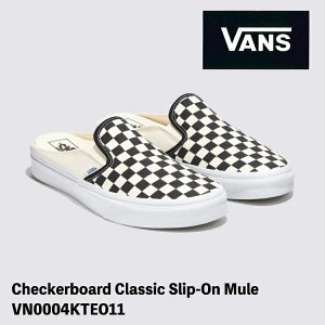 oY Xj[J[ VANS Checkerboard Classic Slip-On Mule VN0004KTEO11 White `FbJ[{[h NVbN Xb| ~[ V[Y