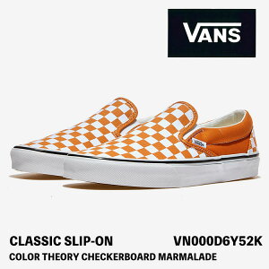 oY Xb| Xj[J[ VANS Xb| CLASSIC SLIP-ON COLOR THEORY CHECKERBOARD MARMALADE VN000D6Y52K NVbNXb| J[ ZI[ `FbJ[{[h }[}[h