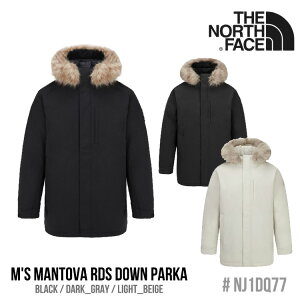 ノースフェイス ダウン THE NORTH FACE メンズ レディース M'S MANTOVA RDS DOWN PARKA メンズ マントーヴァー ダウンパーカ BLACK ブラック DARK_GRAY ダークグレイ LIGHT_BEIGE ライトベージュ NJ1DQ77A /B/C ウェア