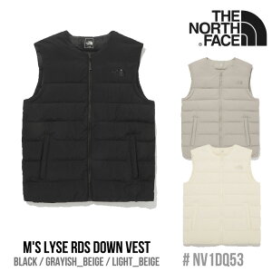 m[XtFCX _ExXg THE NORTH FACE _ExXg Y fB[X M'S LYSE RDS DOWN VEST Y CY RDS _ExXg BLACK ubN GRAYISH_BEIGE OCV[x[W LIGHT_BEIGE Cgx[
