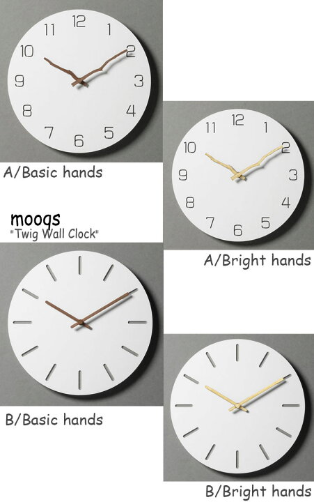 楽天市場】ムクス 壁掛け時計 mooqs Twig Wall Clock ツイッグ ウォール クロック 4デザイン 韓国インテリア 443277 ACC  : moremoa shop