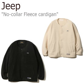 ジープ フリース Jeep メンズ レディース No-collar Fleece cardigan ノー カラー フリースカーディガン BLACK ブラック IVORY アイボリー JM5TZU195BK/IV ウェア