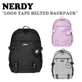 ノルディ バッグパック NERDY メンズ レディース LOGO TAPE BELTED BACKPACK ロゴ テープ ベルテッドバックパック BLACK ブラック LIGHT GRAY ライト グレー LIGHT PURPLE ライト パープル PNES22AA010101/3601/3501 ノルディー バッグ