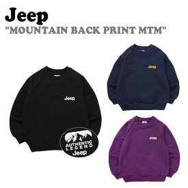 ジープ キッズ トレーナー Jeep kids 男の子 女の子 MOUNTAIN BACK PRINT MTM マウンテン バックプリントMTM BLACK ブラック NAVY ネイビー PURPLE パープル KM3TSU893BK/NA/UP ウェア