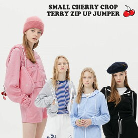 キルシー アウター KIRSH 正規販売店 SMALL CHERRY CROP TERRY ZIP UP JUMPER スモール チェリー クロップ テリー ジップアップ ジャンパー BLACK ブラック PINK ピンク SKY スカイ LIGHT GRAY ライトグレー FKQSCUC502M ウェア