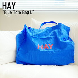 【即納】ヘイ エコバッグ HAY メンズ レディース Blue Tote Bag L ブルー トートバッグ Lサイズ Sky blue + Red logo スカイブルー レッドロゴ 541128 バッグ