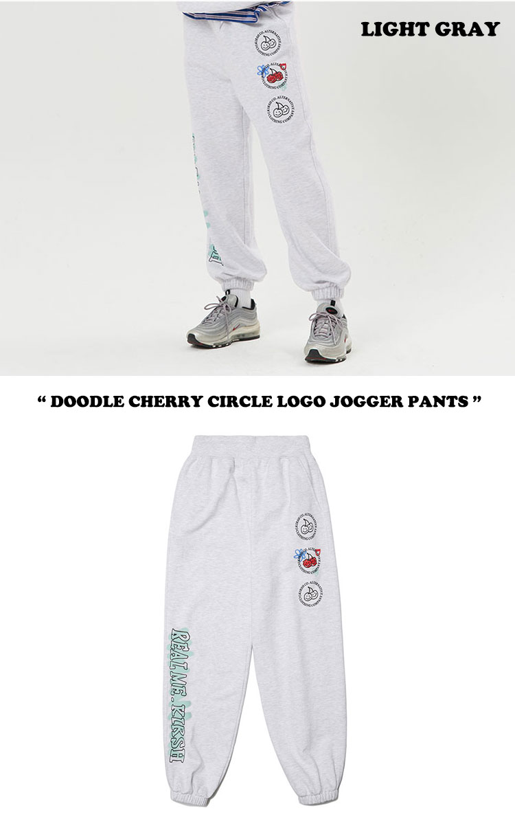 KIRSH DOODLE CHERRY CIRCLE LOGO JOGGER PANTS/キルシードゥードゥル