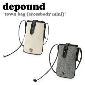 デパウンド ショルダーバッグ depound レディース town bag (crossbody mini) タウンバッグ クロスボディー ミニ HERRINGBONE IVORY ヘリンボーン アイボリー MELANGE CHARCOAL メランジ チャコール 301615452/3 バッグ