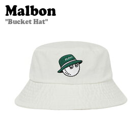 マルボンゴルフ バケットハット MALBON GOLF メンズ レディース Bucket Hat バケット ハット WHITE ホワイト M2343PCP17WHT ACC