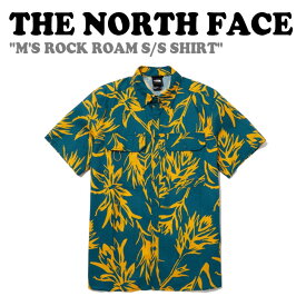 ノースフェイス シャツ THE NORTH FACE メンズ M'S ROCK ROAM S/S SHIRT ロック ロームア ショートスリーブ 半袖シャツ PINE パイン NH8SP29B ウェア