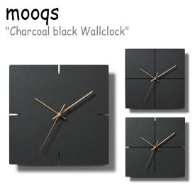 ムクス 壁掛け時計 Charcoal black Wallclock 4/5/6 チャコール ブラック ウォール クロック ノイズレス CHARCOAL BLACK 韓国雑貨 1539959/1539958/1539957 ACC