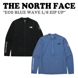 ノースフェイス ラッシュガード THE NORTH FACE メンズ ECO BLUE WAVE L/S ZIP UP エコ ブルー ウェーブ ロングスリーブ ジップ アップ BLACK ブラック DUSK BLUE ダスク ブルー NJ5JP05A/B 長袖 ウェア