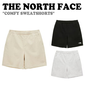 ノースフェイス ハーフパンツ THE NORTH FACE メンズ レディース COMFY SWEATSHORTS コンフィー スウェットショーツ BLACK ブラック OATMEAL オートミール LIGHT BEIGE ライトベージュ NS6KP01J/K/L ウェア 【中古】未使用品