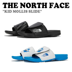 m[XtFCX T_ THE NORTH FACE j̎q ̎q KID MOLLIS SLIDE LbY X XCh BLACK ubN WHITE zCg NS96M04A/B V[Y