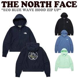 ノースフェイス パーカー THE NORTH FACE メンズ レディース ECO BLUE WAVE HOOD ZIP UP エコ ブルー ウェーブ フード ジップ アップ BLACK ブラック MIDNIGHT NAVY ミッドナイト ネイビー DUSK BLUE ダスク ブルー MINT ミント NJ5JP15A/B/C/D ウェア