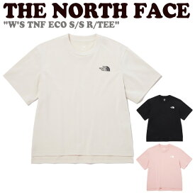 ノースフェイス 半袖Tシャツ THE NORTH FACE レディース W'S TNF ECO S/S R/TEE ウィメンズ TNFエコ ショートスリーブ ラウンドTEE BLACK ブラック WHITE SAND ホワイト サンド PALE PINK パール ピンク NT7UP49A/B/C ウェア