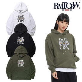 ロマンティッククラウン パーカー ROMANTIC CROWN 正規販売店 OXEYE DAISY HOODIE オックスアイ デイジー フーディー LIGHT GRAY ライトグレー BLACK ブラック MELANGE KHAKI メランジカーキ 22RCFWTHDU005BK/MK/LGR ウェア