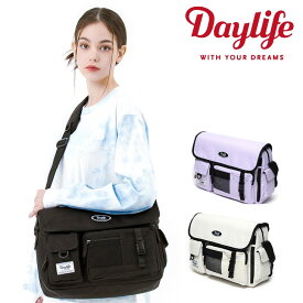 デイライフ クロスバッグ Daylife 正規販売店 Post Up Cross Bag ポスト アップクロスバッグ BLACK ブラック IVORY アイボリー PURPLE パープル Daylife04 バッグ