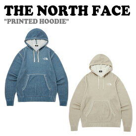 ノースフェイス パーカー THE NORTH FACE メンズ レディース PRINTED HOODIE プリンテッド フーディ BLUE ブルー LIGHT BEIGE ライトベージュ NM5PP72A/B ウェア