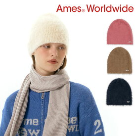 アメス ワールドワイド ビーニー Ames Worldwide 正規販売店 メンズ レディース FUZZY BEANIE ファジービーニー IVORY アイボリー PINK ピンク BEIGE ベージュ NAVY ネイビー AM2DFUAB61AIV/PK/BE/NV ウェア