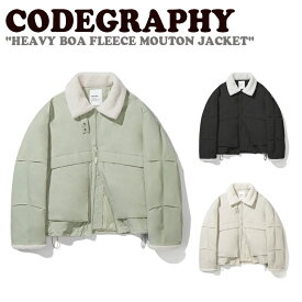 コードグラフィー アウター CODEGRAPHY メンズ レディース HEAVY BOA FLEECE MOUTON JACKET ヘビー ボア フリース ムートン ジャケット BEIGE べージュ KHAKI カーキ BLACK ブラック CBCW9JP001 ウェア