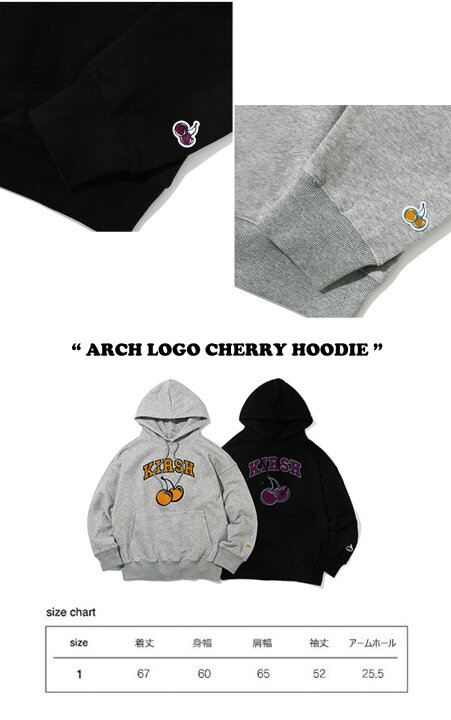 楽天市場】キルシー パーカ KIRSH 正規販売店 ARCH LOGO CHERRY HOODIE 