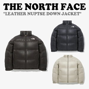 m[XtFCX _EWPbg THE NORTH FACE Y fB[X LEATHER NUPTSE DOWN JACKET U[ kvV _E WPbg BLACK ubN DARK BROWN _[N uE BEIGE x[W NJ1DP57J/K/L EFA