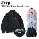 ジープ トレーナー Jeep メンズ レディース Half Zip-Up M-Logo Sweat ハーフ ジップアップ Mロゴ スウェット 全6色 JP5TSU839DA/LP/SB/LR/MW/BK ウェア