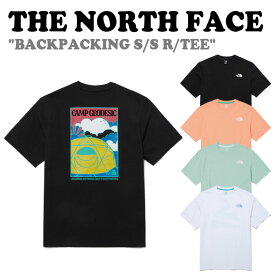 ノースフェイス 半袖Tシャツ THE NORTH FACE メンズ レディース BACKPACKING S/S R/TEE バックパッキング ショートスリーブ ラウンドTEE BLACK ブラック WHITE ホワイト MINT ミント PEACH ピーチ NT7UP08A/B/C/D ウェア