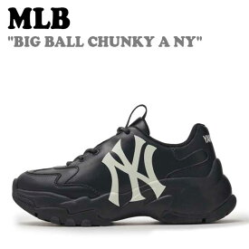 エムエルビー スニーカー MLB メンズ レディース BIG BALL CHUNKY A NY ビッグ ボール チャンキー A NewYork Yankees BLACK ブラック 3ASHC104N-50BKS シューズ