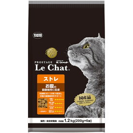 [正規品] イースター　猫ドライ　プロステージ　ル・シャット　ストレ　1.2kg (200g x 6袋)お腹の健康維持　国産　ルシャット　キャットフード　成猫　小粒