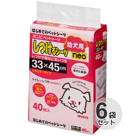 [ケース] ボンビ　しつけるシーツ 幼犬用 neo　レギュラー　40枚 x 6袋　犬用ペットシーツ　子犬　トイレ　しつけ　ペットシート　ボンビアルコン