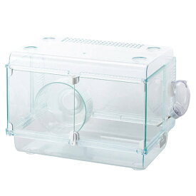 GEX　Harmony　小動物用飼育ケージ　グラスハーモニー　360Plus給水器・回し車付き　小動物　ハムスター　オシャレ　かわいい　シンプル　クリア　透明　360プラス　360　ケージ　フラットアクアボトル　ハーモニーホイール　ハーモニー　ハビんぐ　ジェックス