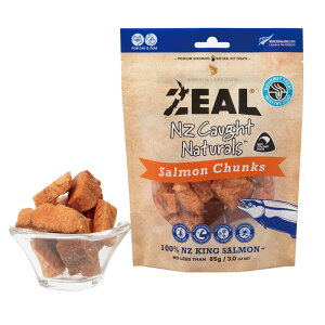 ZEAL フリーズドライ ナチュラルペットトリーツ NZコート キングサーモン 85g無添加 素材そのまま 犬 猫 おやつ グレインフリー グルテンフリー 天然 ナチュラル 鮭 サケ サーモン ド