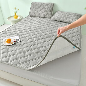敷きパッド マット 吸水速乾 ベッドパッド シングル キング ダブル クイーン さらさら 100×200cm 丸洗いOK 抗菌 防臭 敷きパット 敷パット ベッドパット ベッドシーツ パットシーツ 洗える 春 夏 秋 かわいい おしゃれ シンプル 冷感マット 涼感寝具 冷却マット 丸洗い