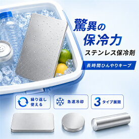 ステンレス保冷剤 長時間 強力保冷 3タイプ 小型 繰り返し使える 急速冷却 冷凍 冷蔵 クーラーボックス アイスパック お弁当 釣り キャンプ BBQ 熱中症対策 冷凍対応