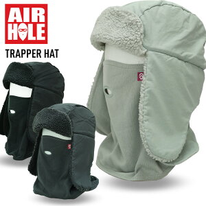 AIRHOLE GAz[ TRAPPER HAT gbp[nbg }XNt Xm[{[h XL[