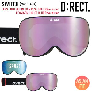 D:RECT fBNg Xm[{[h S[O {[iXYt SWITCH J[FMat BLACK YFNEOVISON HD ROSE GOLD Revo mirror 