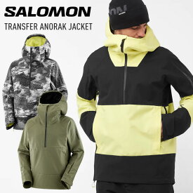 23-24 SALOMON サロモン TRANSFER ANORAK JACKET M トランスファー アノラック ジャケット スノーボード スキー ウェア 【モアスノー】