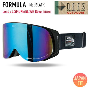 Xm[{[h S[O DEES fB[Y FORMULA tH[~ Mat BLACK YFL.SMOKE/BL.WH Revo mirror XL[  Xm{[ DYG-2374