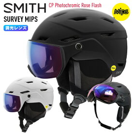 2026 SMITH スミス Survey MIPS サーベイミップス スノーボード ヘルメット 調光レンズ CP Photochromic Rose Flash スキー スノボ