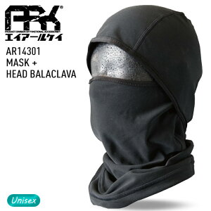 正規品 2026 ARK エーアールケー MASK HEAD BALACLAVA バラクラバ フェイスマスク 防寒 エーアールケイ スノーボード スキー【モアスノー】