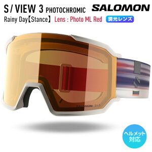 y\z2026 SALOMON T S/VIEW 3 PHOTOCHROMIC J[ : Rainy DayyStancezY : Photo ML Red XL[ Xm[{[h S[O yAXm[z