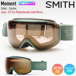 2026 SMITH X~X Xm[{[h S[O Moment [g Cactus PROY CP Pro Photochromic Gold Mirror XL[