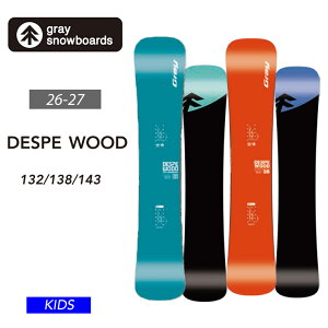 �����\�� 26-27 2027 GRAY �O���C DESPE WOOD �W���j�A ���[�X �X�m�[�{�[�h �L�����o�[